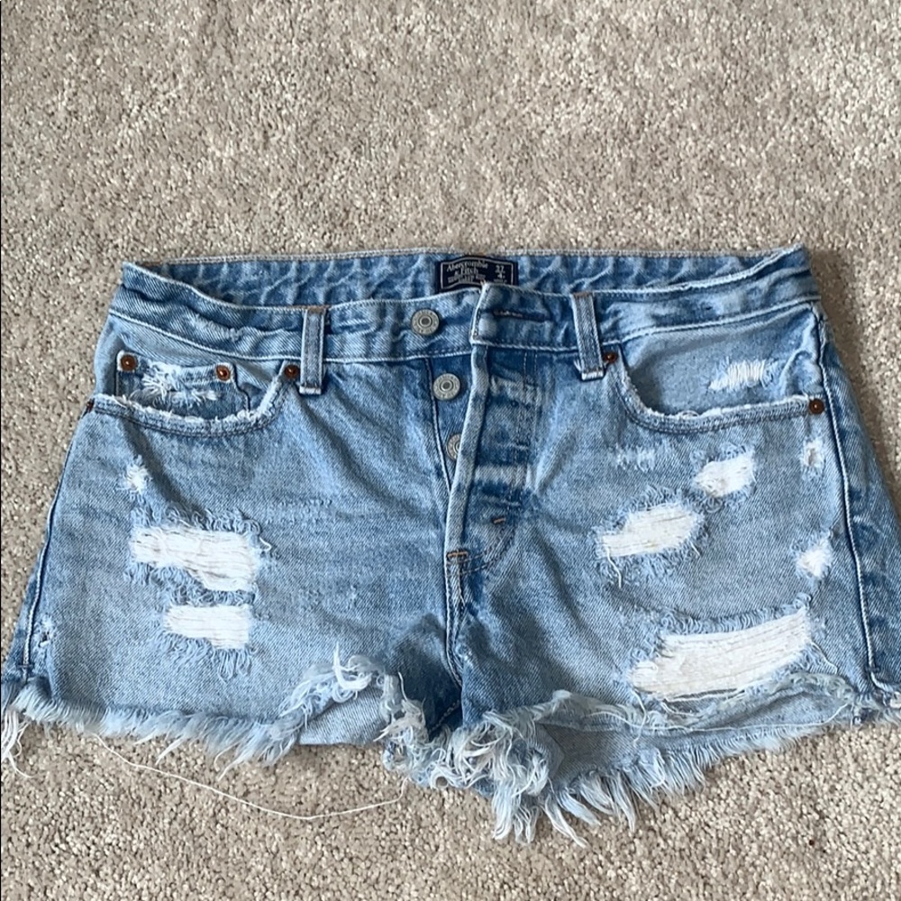 Abercrombie & Fitch MidRise Denim Cutoffs